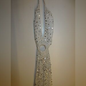Sequin Halter Dress